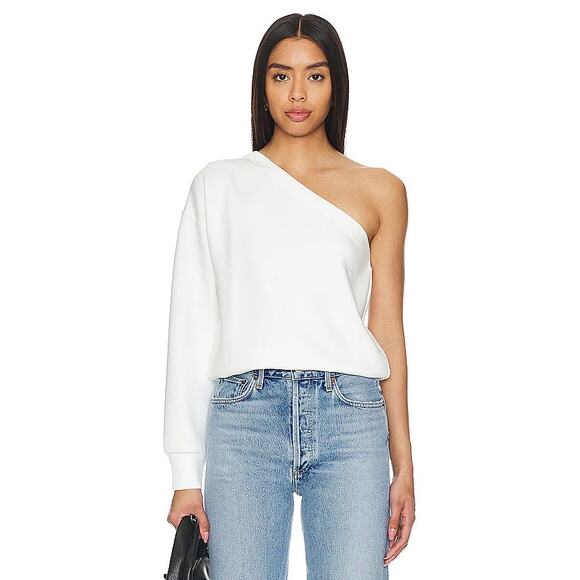 Revolve Spanx Air Essentials White Plus Size One Shoulder Top Size 1X - Picture 1 of 8